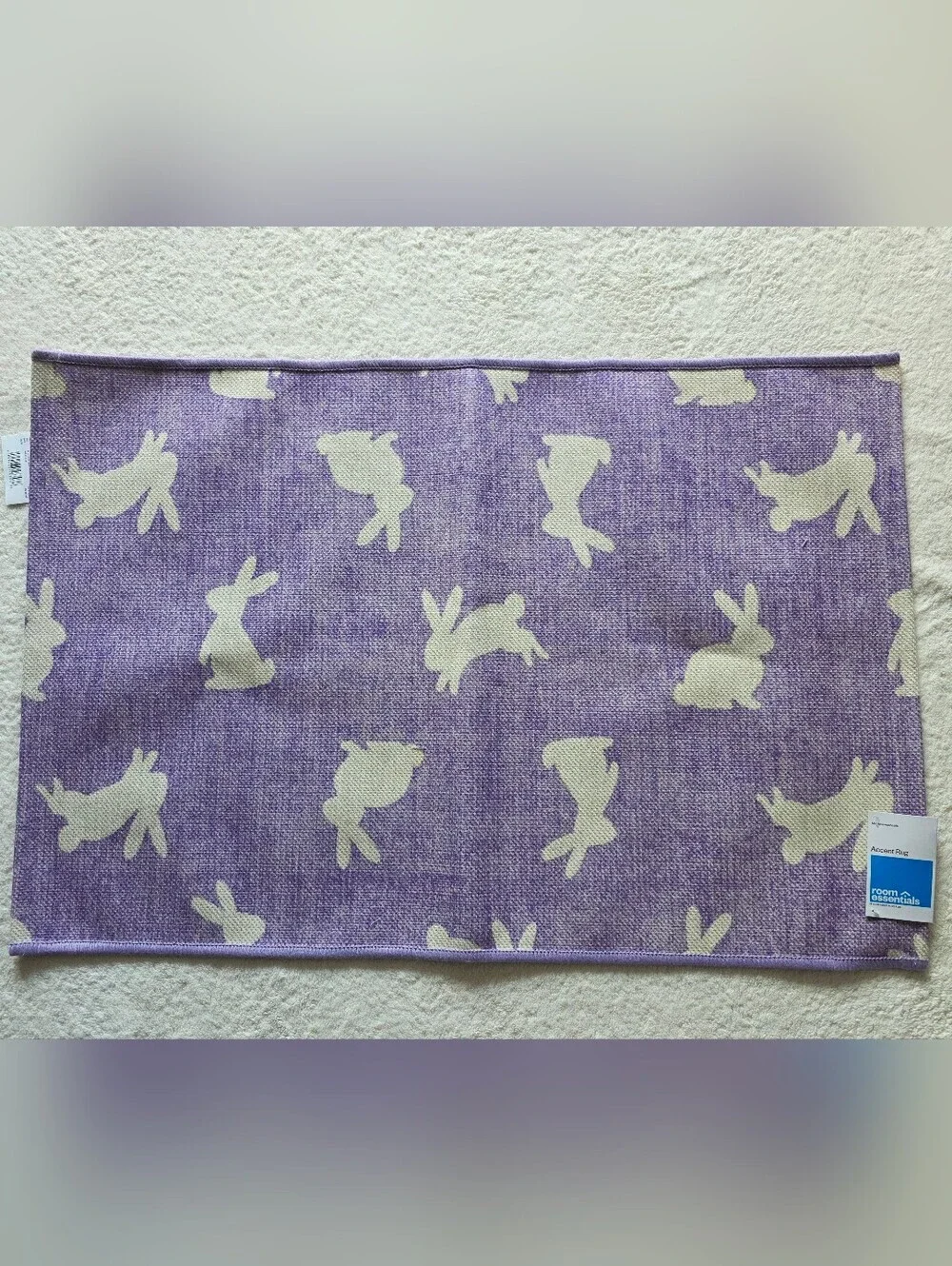 New Room Essentials Easter Bunnies Scatter Leaping Accent Rug Lilac 24